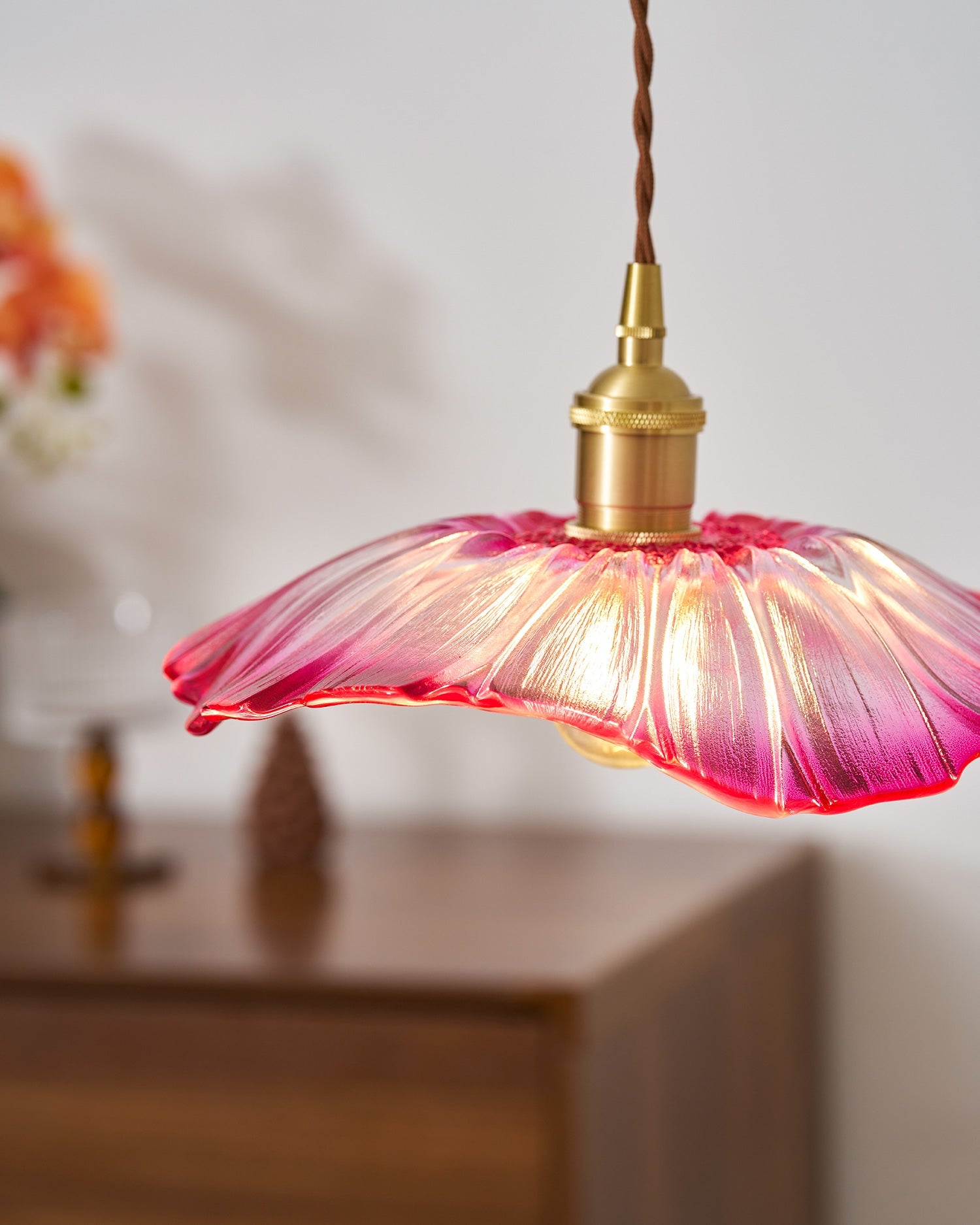 Lampa wisząca kwiatowa Noru