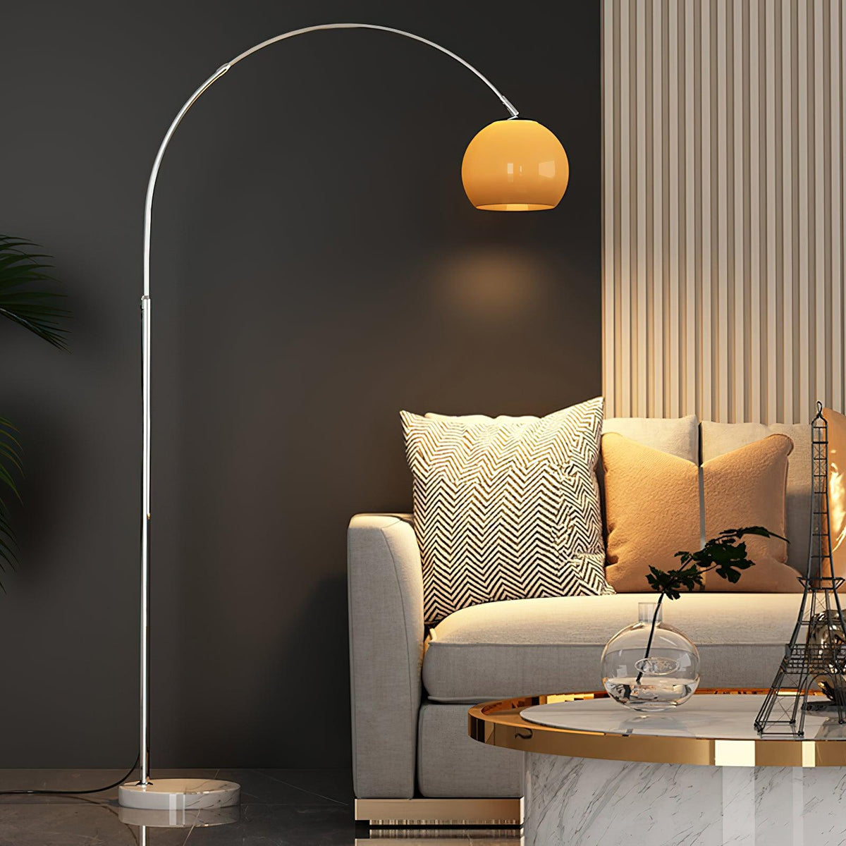 Lampa podłogowa łukowa Polma
