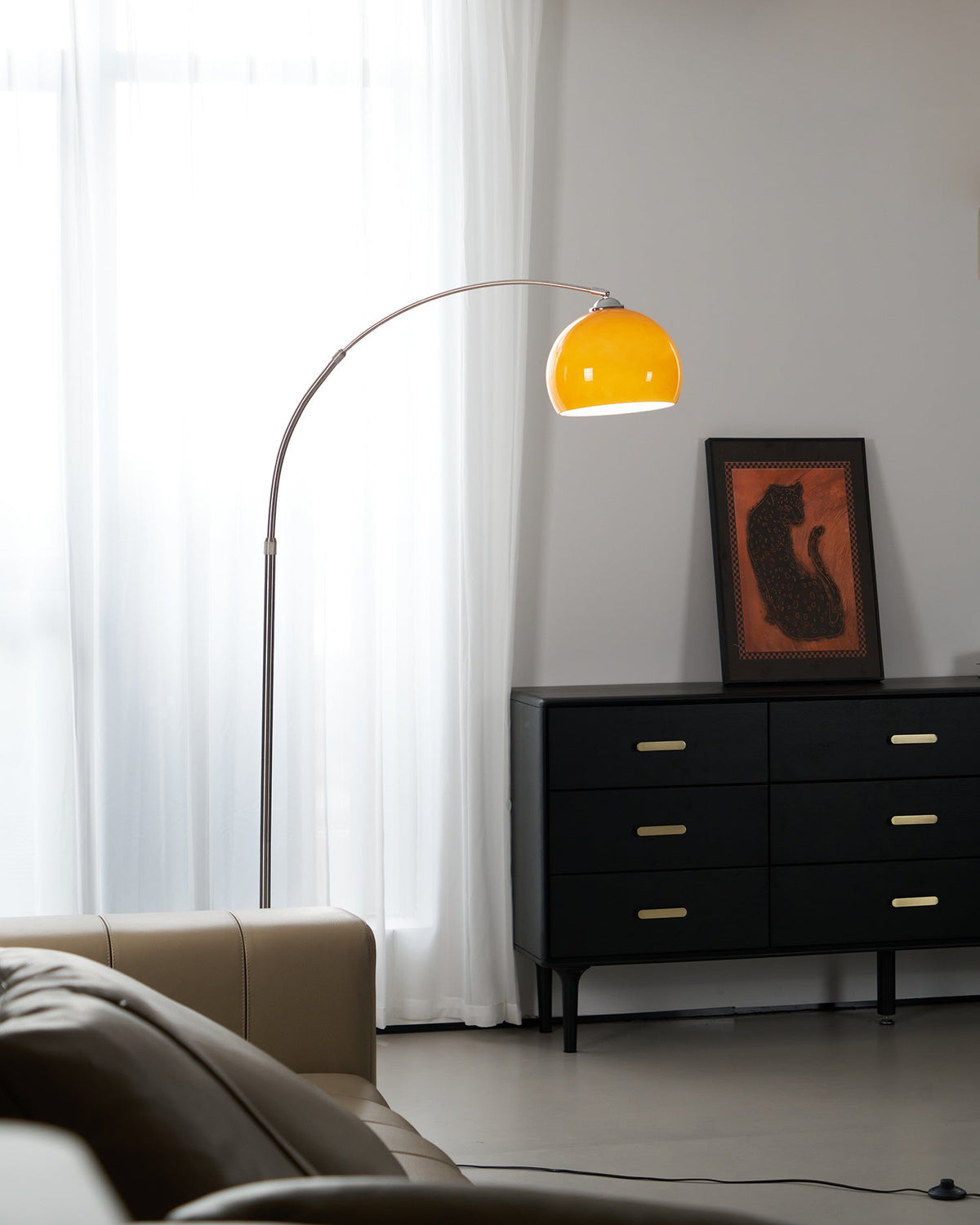 Lampa podłogowa łukowa Polma