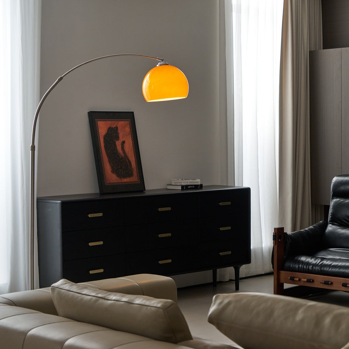 Lampa podłogowa łukowa Polma