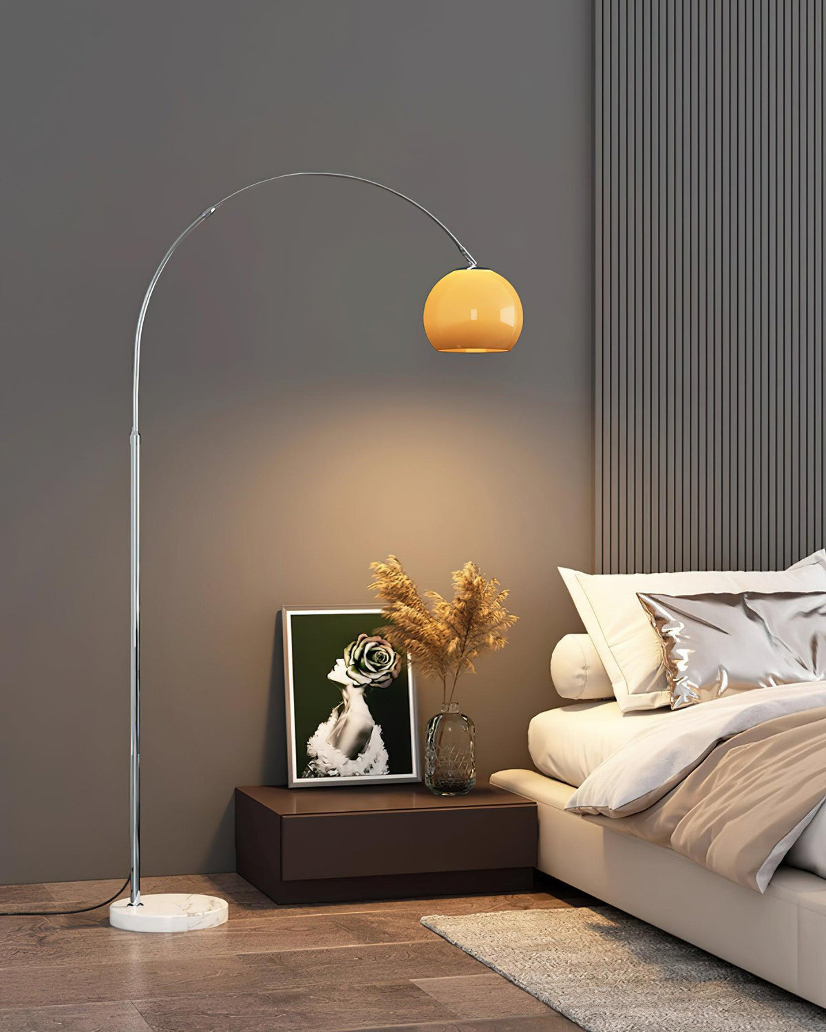 Lampa podłogowa łukowa Polma