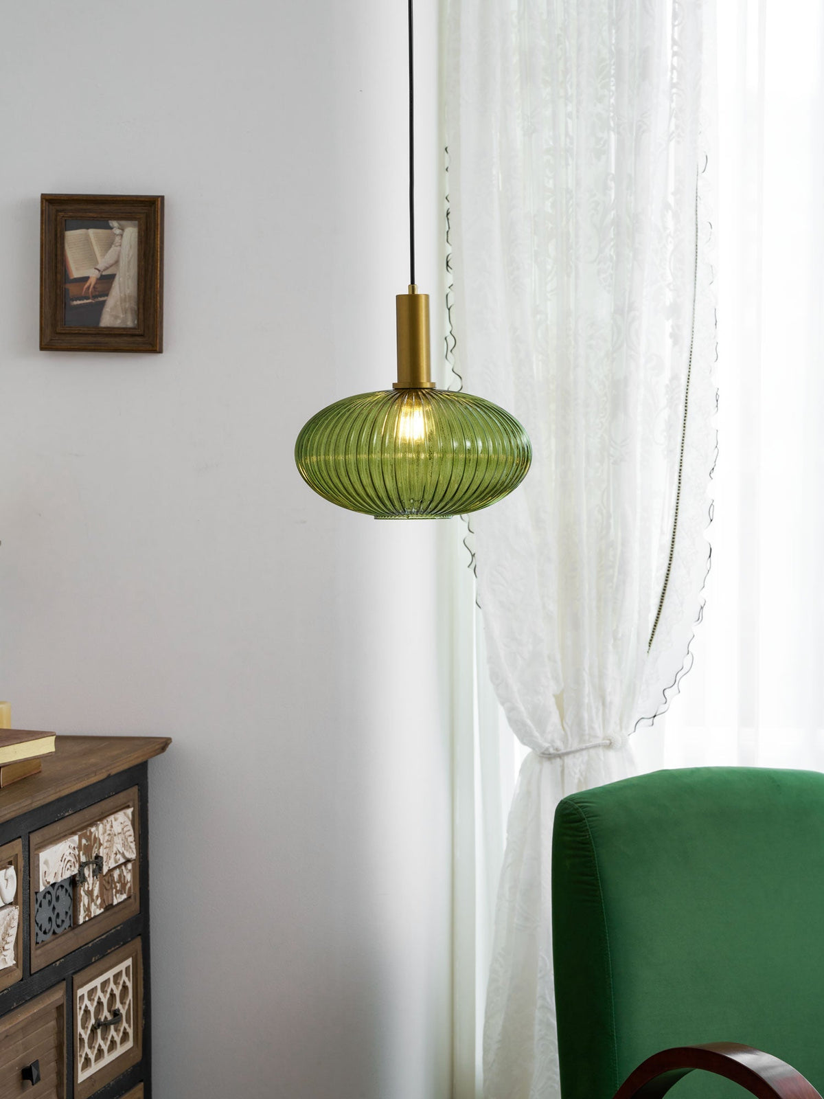 Lampa wisząca ryflowana Wikvanor
