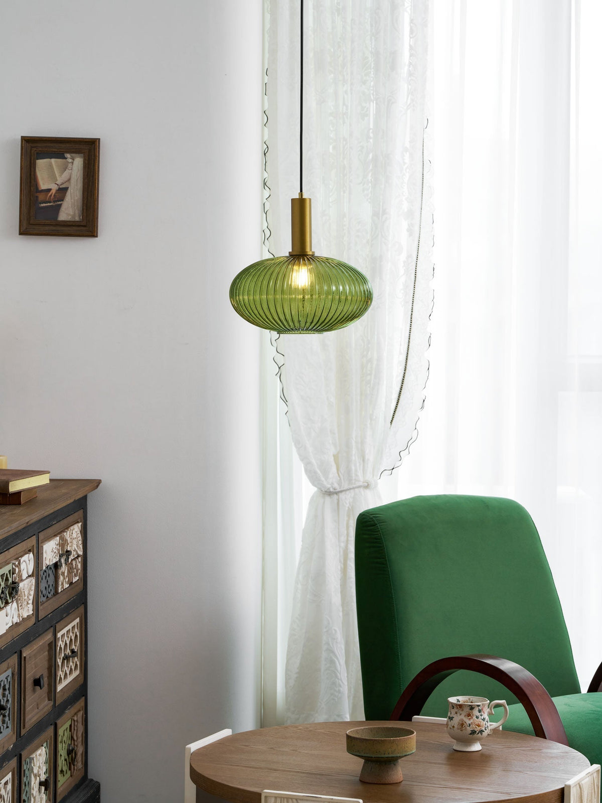 Lampa wisząca ryflowana Wikvanor