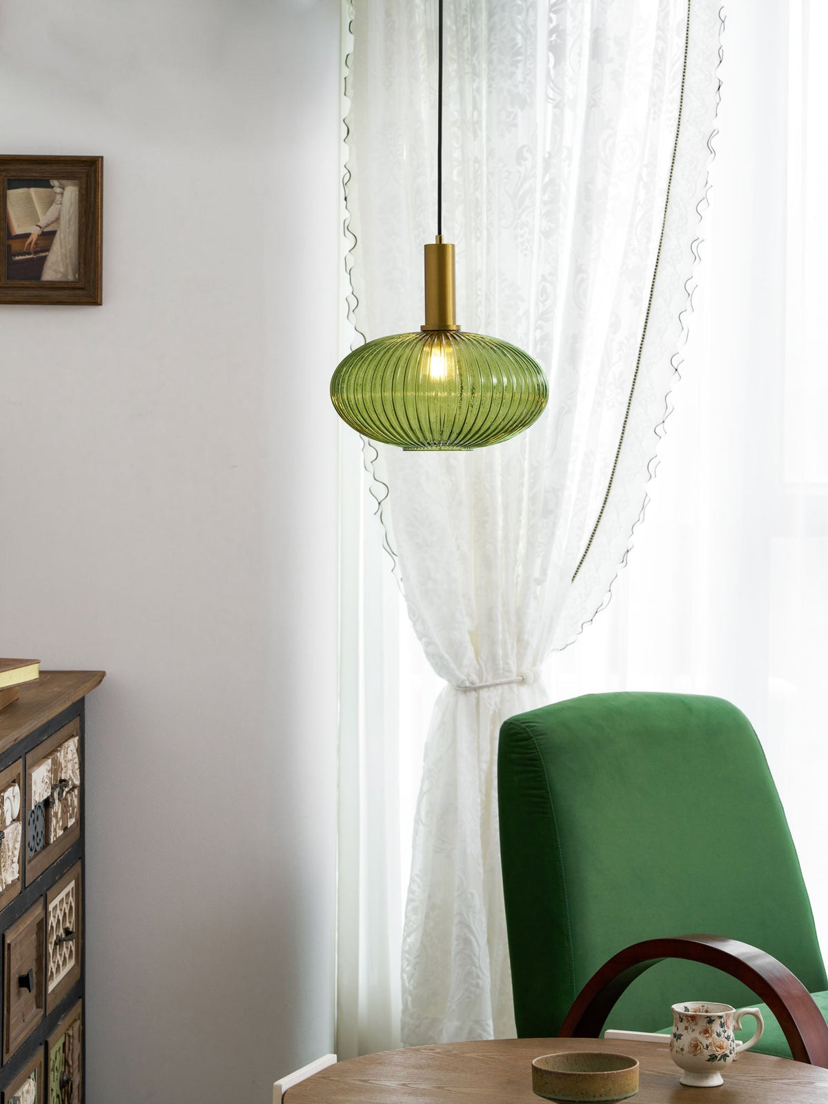 Lampa wisząca ryflowana Wikvanor