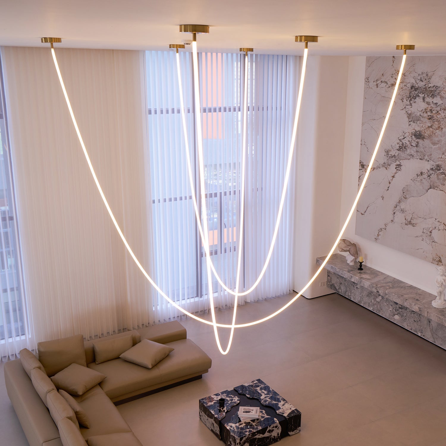 Lampa wisząca liniowa Solevka