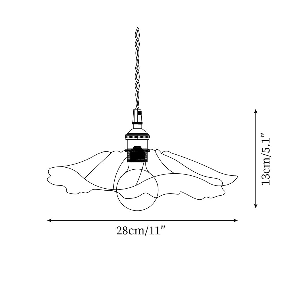 Lampa wisząca kwiatowa Noru