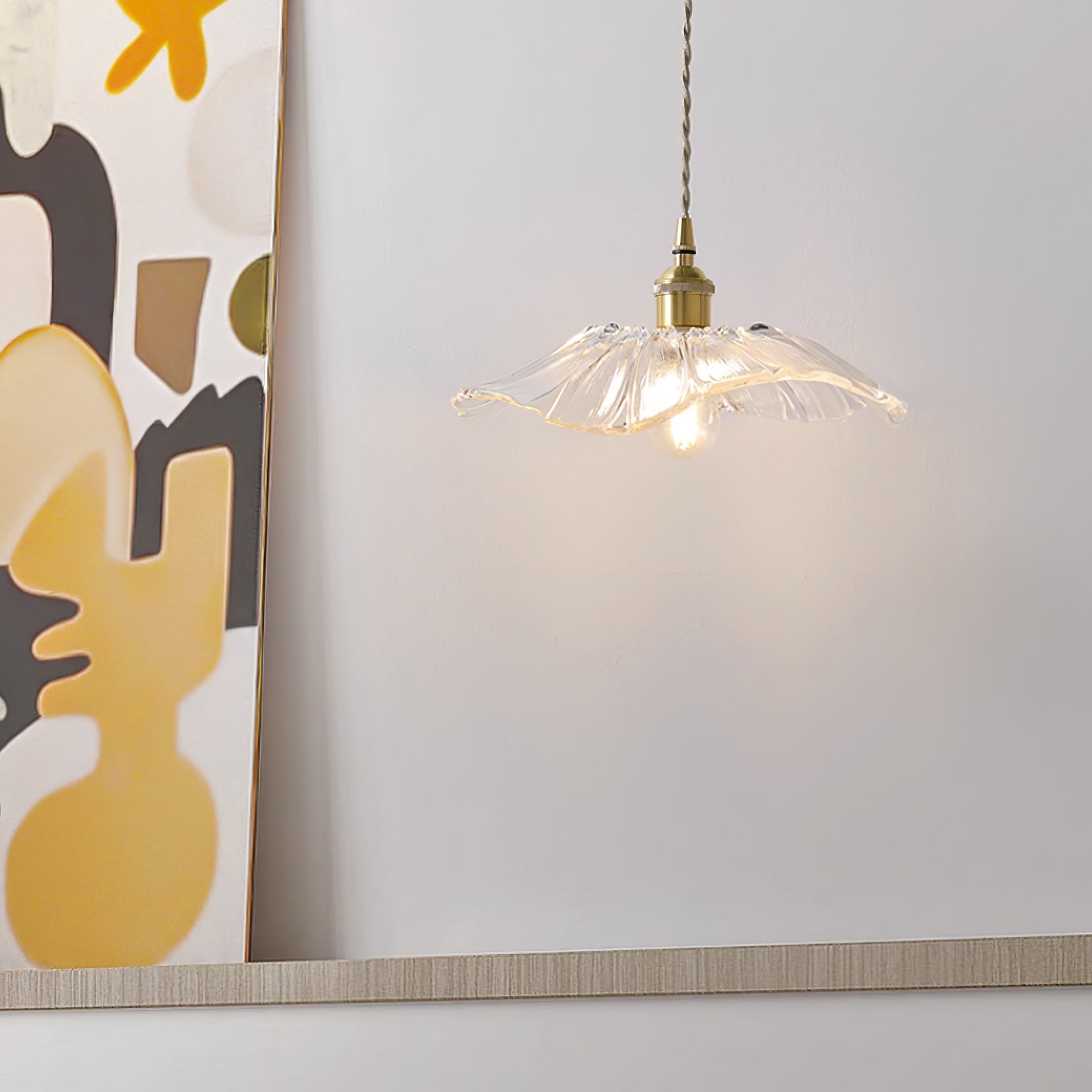 Lampa wisząca kwiatowa Noru