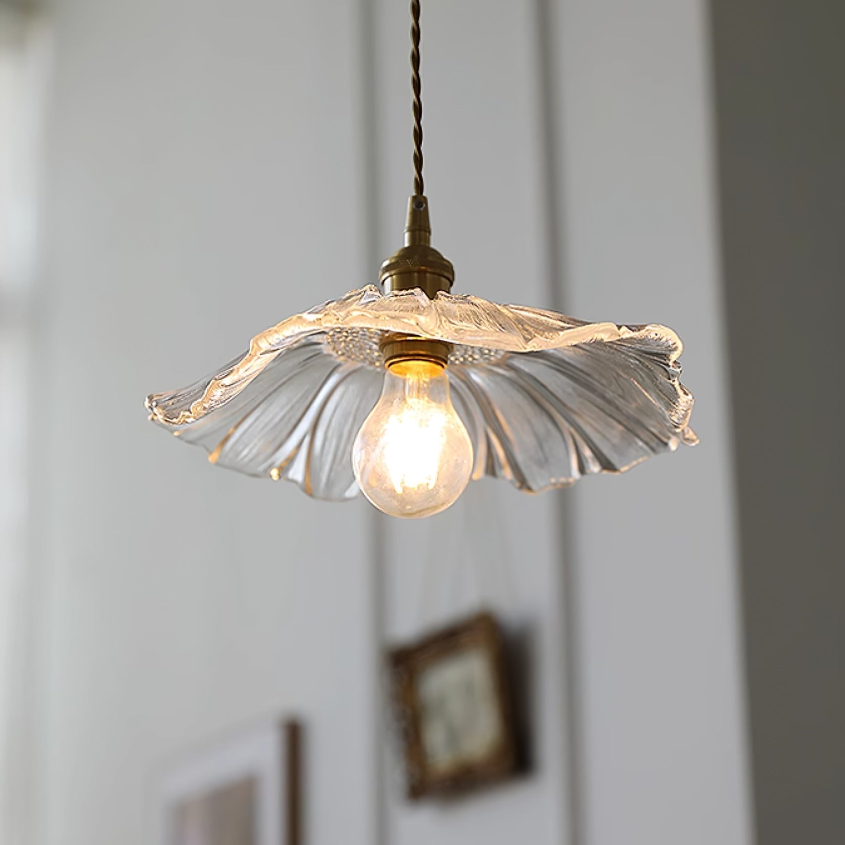 Lampa wisząca kwiatowa Noru