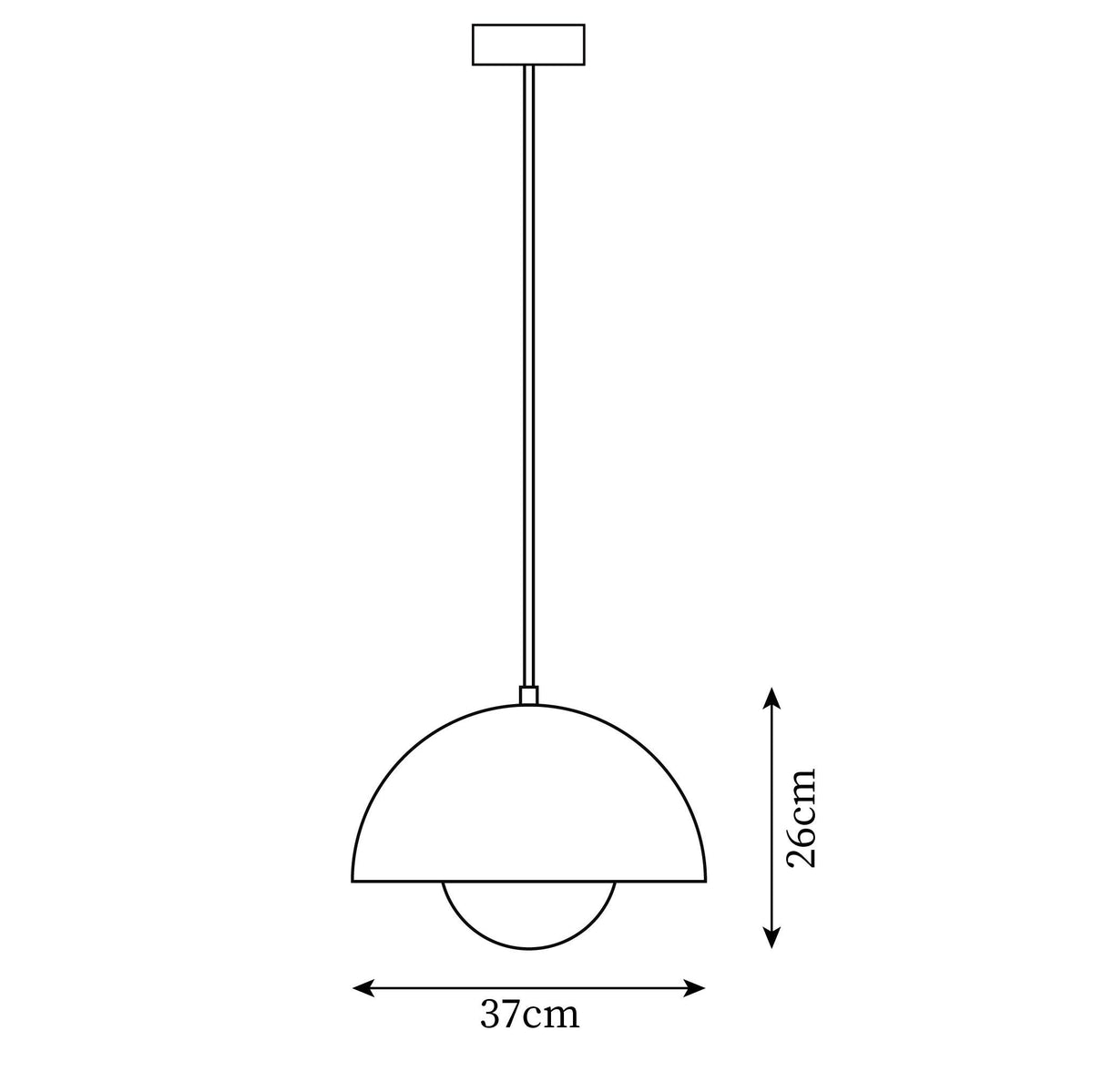 Lampa wisząca Rokne