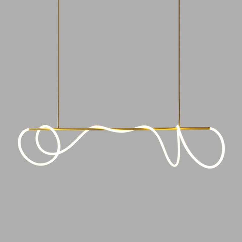 Serpentine Glow Gold Chandelier – detail 10