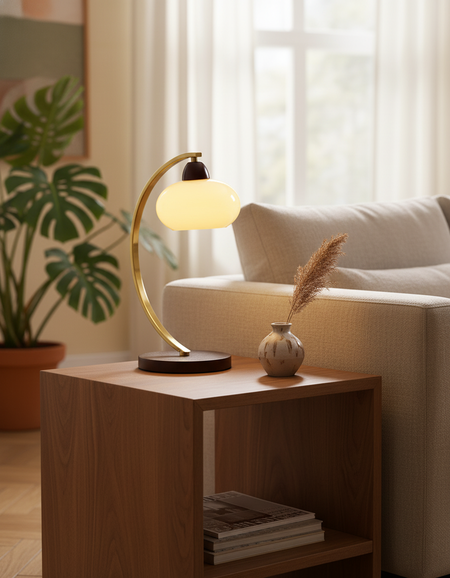 Lampa stołowa vintage Vikoren