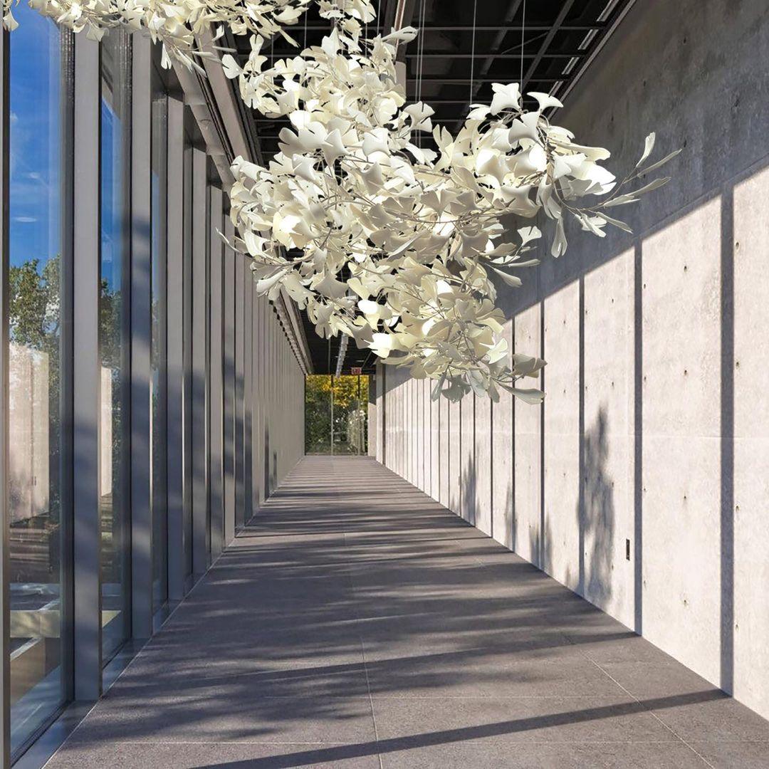 Porcelain Gingko Chandelier – detail 31