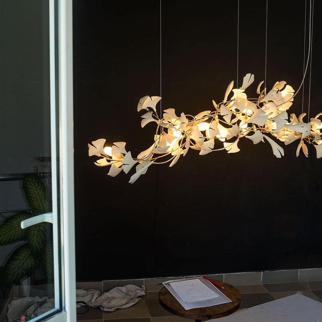 Porcelain Gingko Chandelier – detail 40