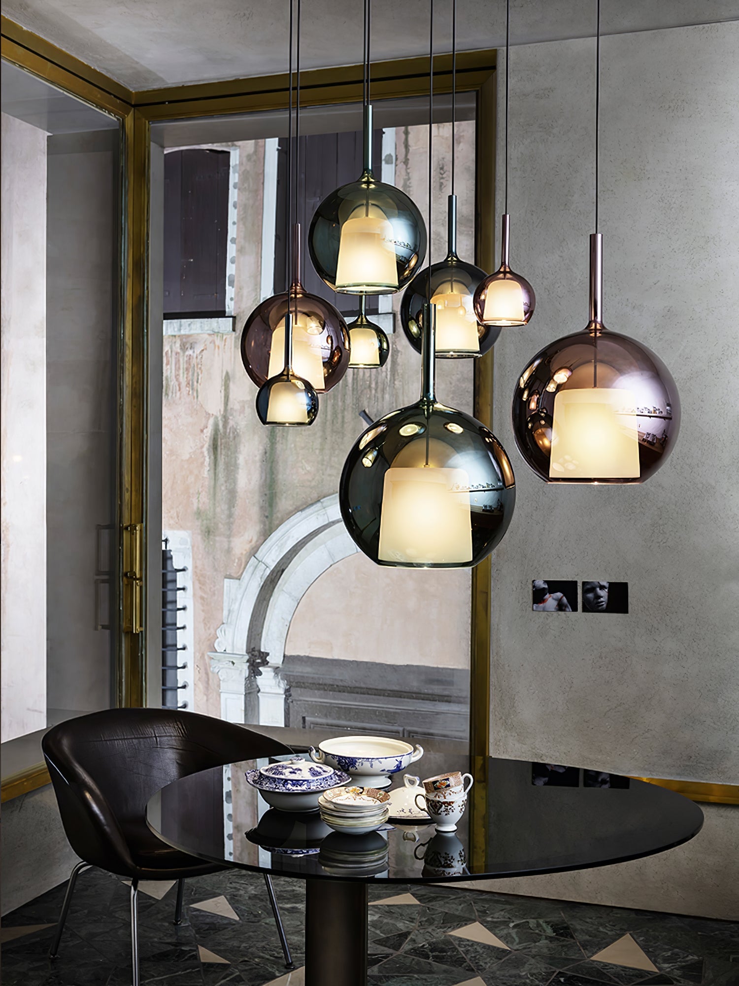 Lampa wisząca kula Nadmiska