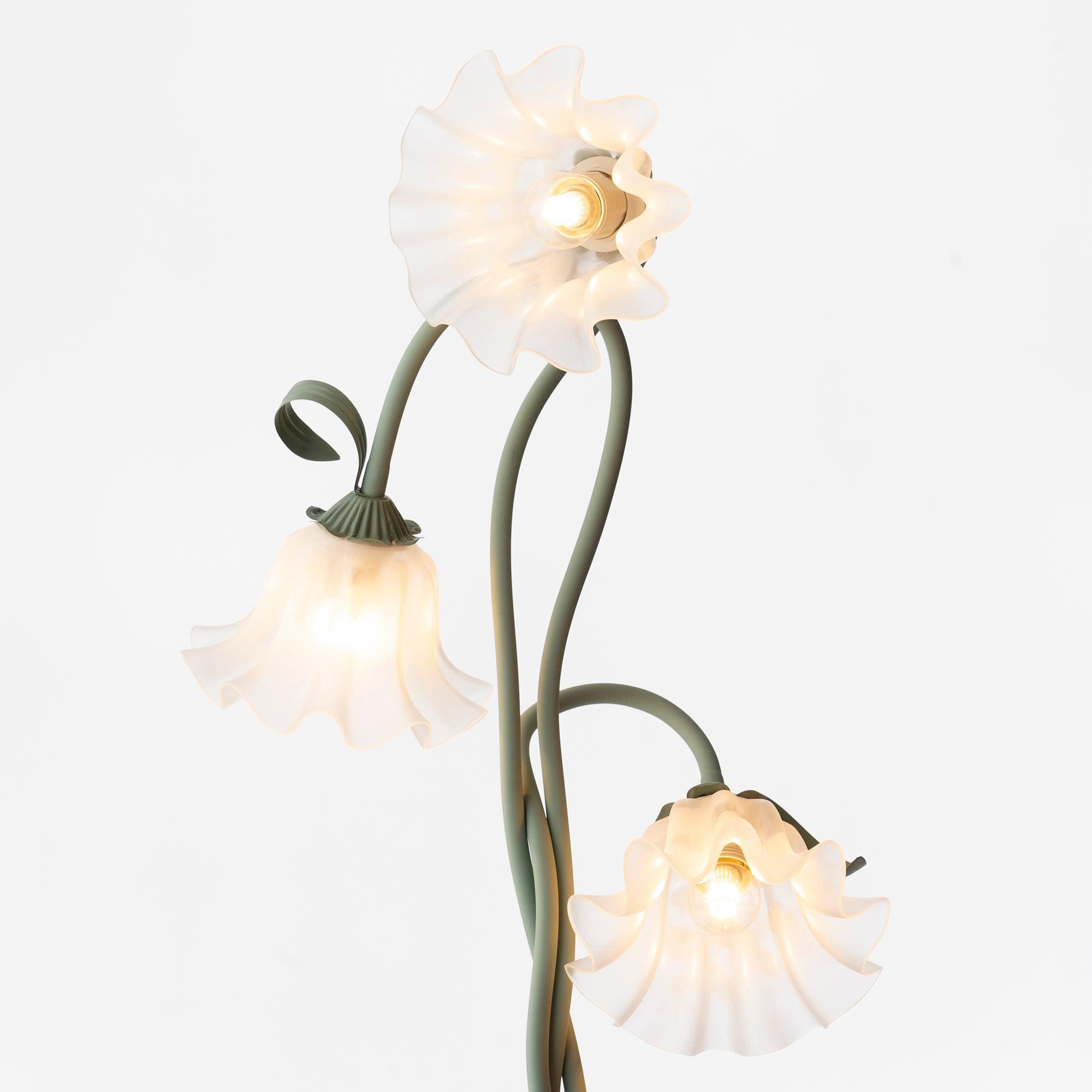 Lampa podłogowa kwiatowa Solmion