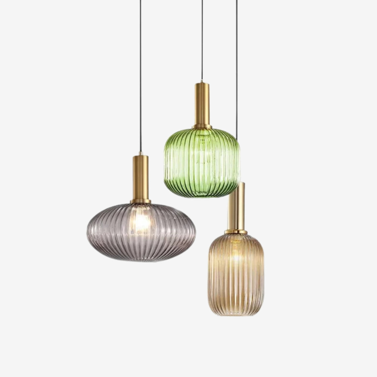 Lampa wisząca ryflowana Elma
