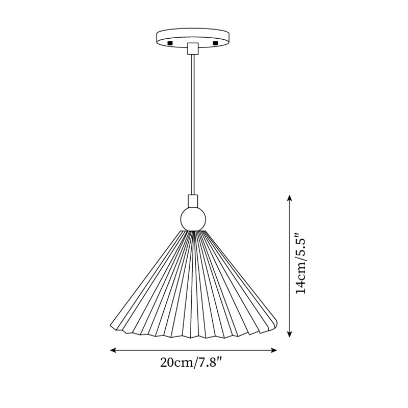 Lampa wisząca ryflowana Mirora