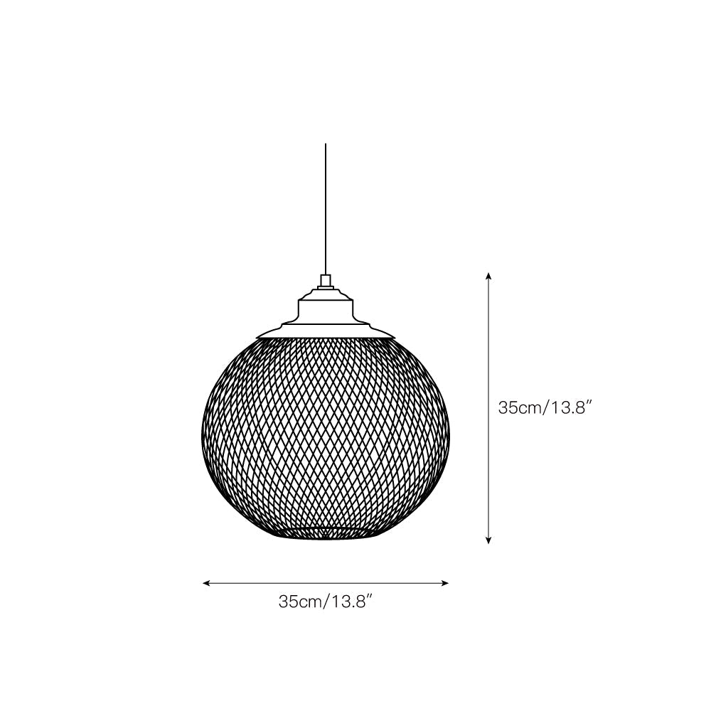 Lampa wisząca kulista Radenok