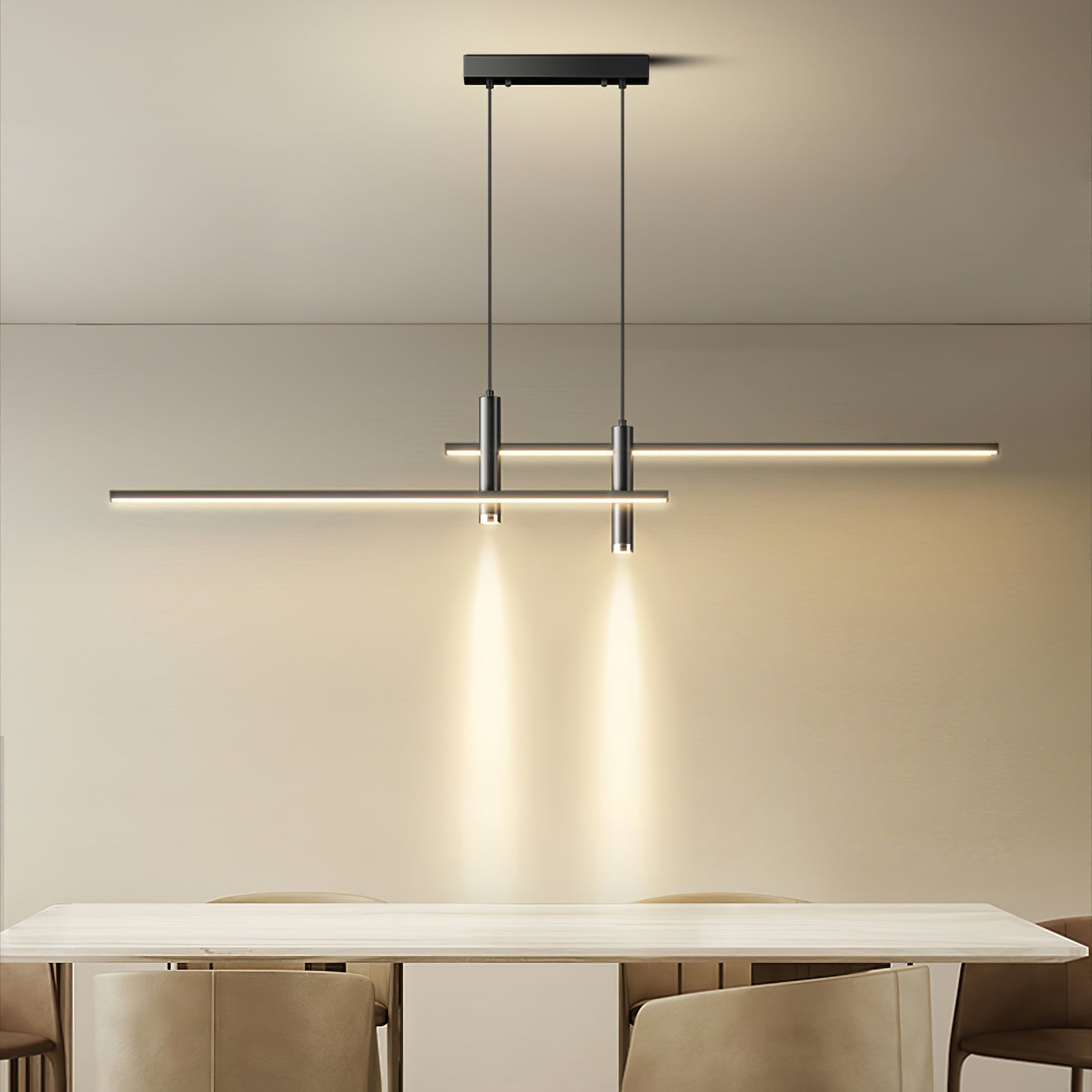 Lampa wisząca liniowa Kasskimir