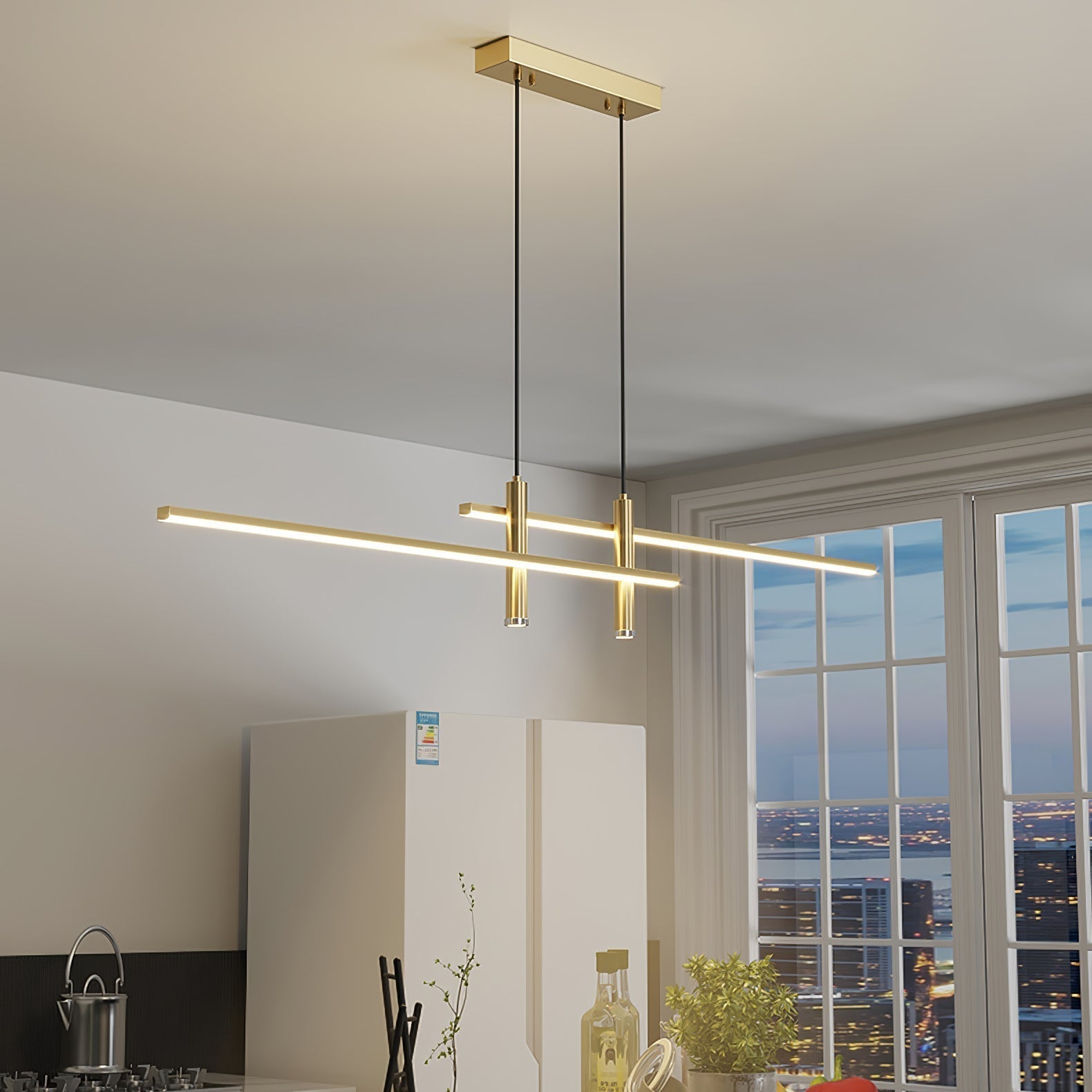 Lampa wisząca liniowa Kasskimir