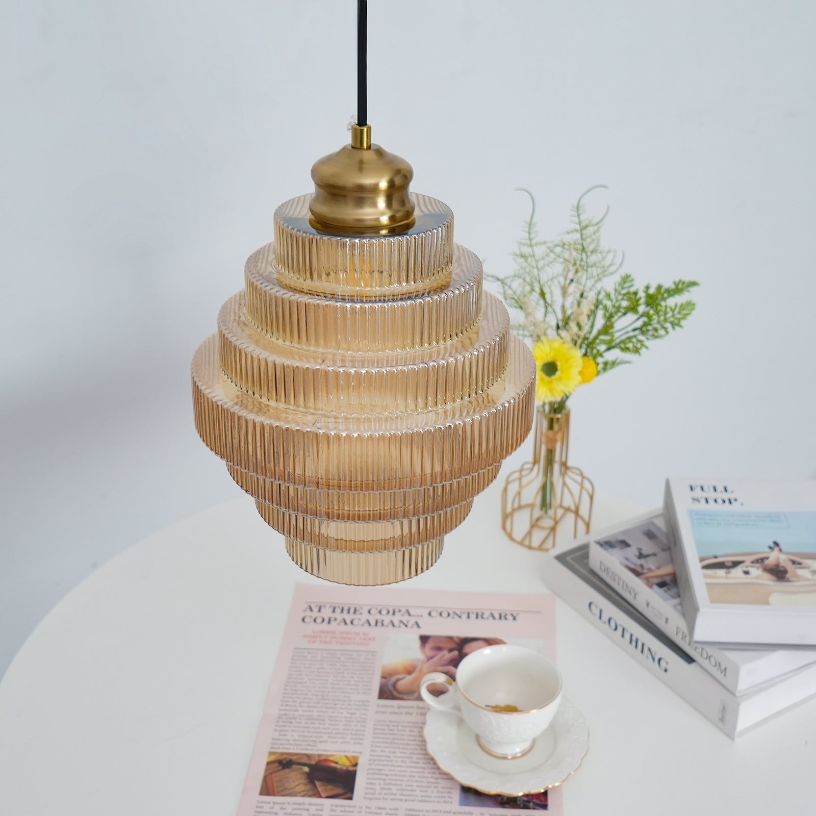 Lampa wisząca ryflowana Viken