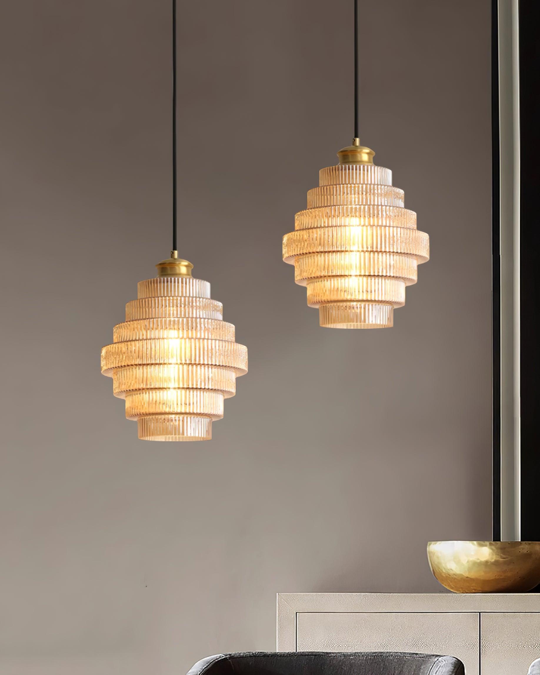 Lampa wisząca ryflowana Viken