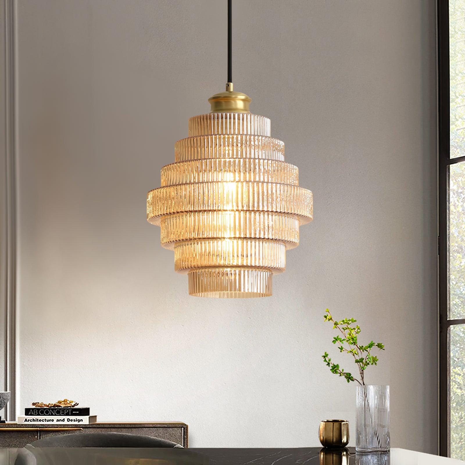 Lampa wisząca ryflowana Viken