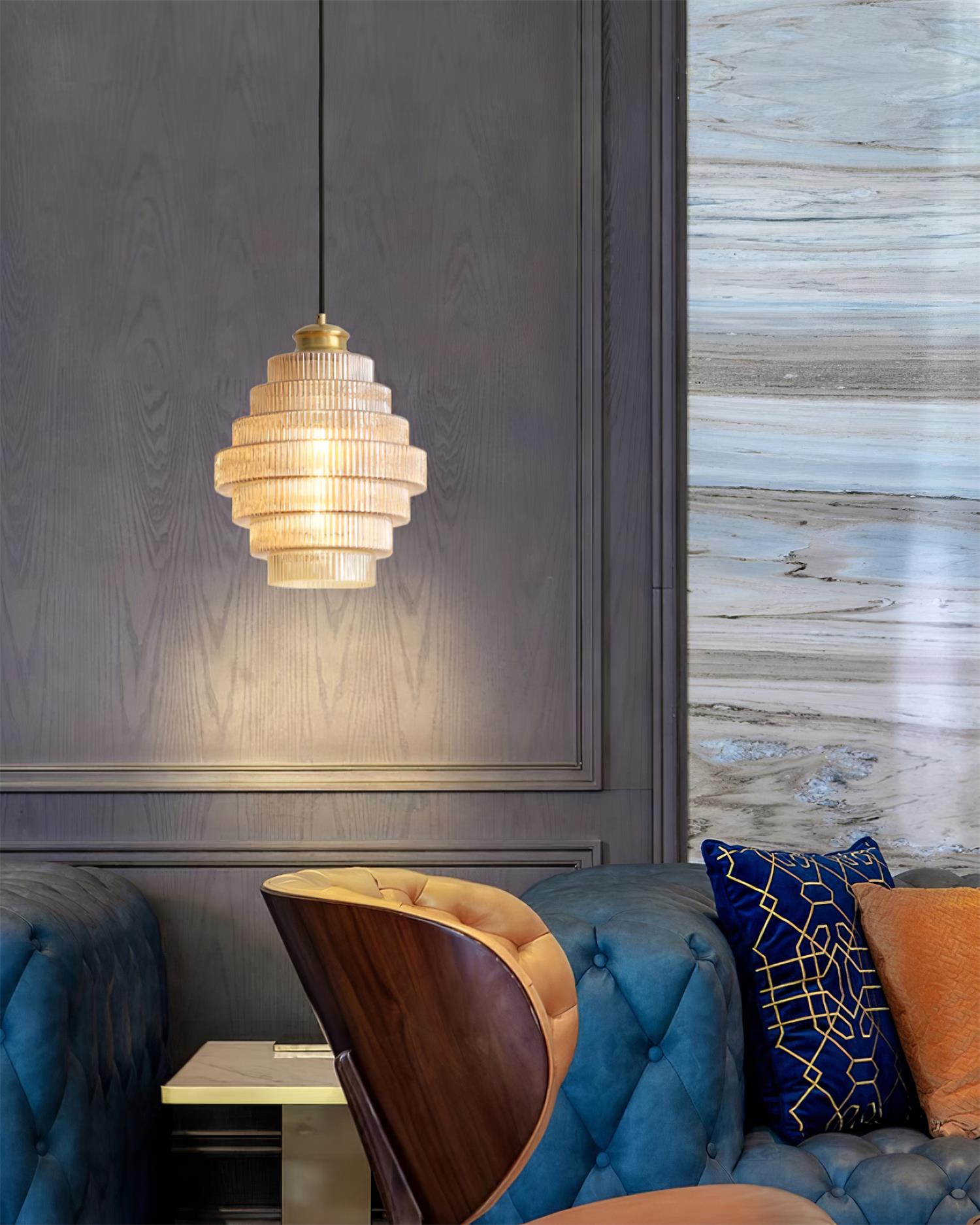 Lampa wisząca ryflowana Velva
