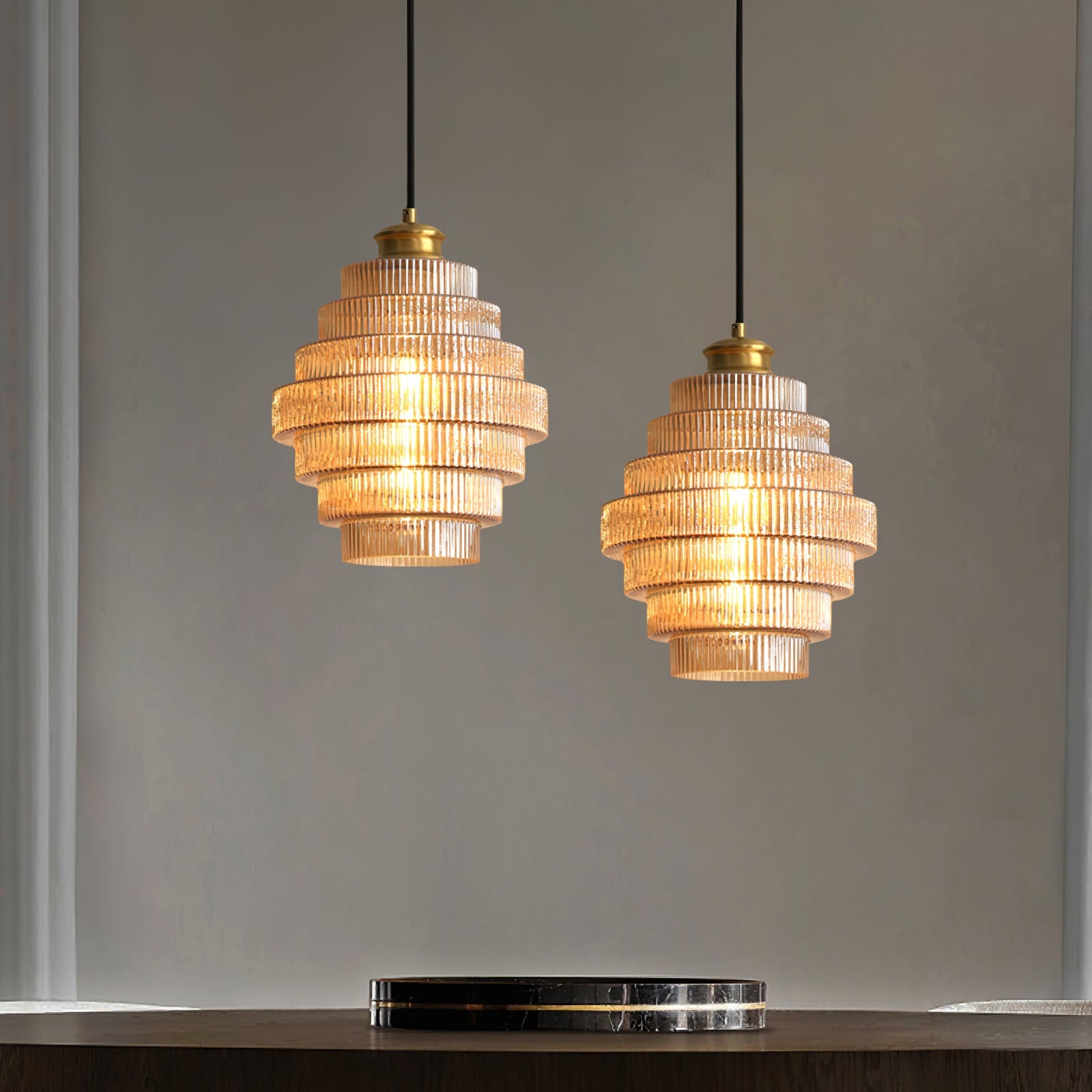 Lampa wisząca ryflowana Velva