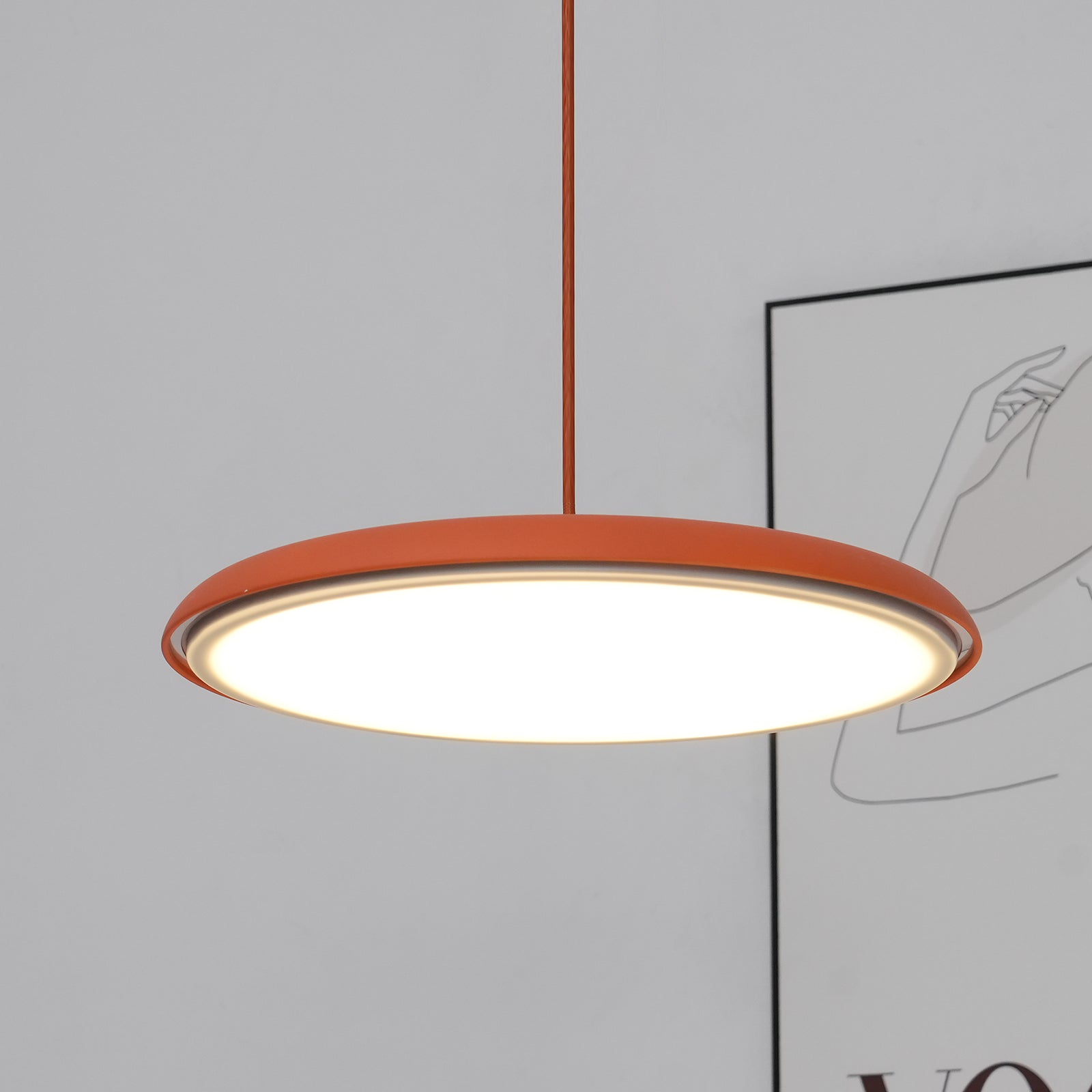 Lampa wisząca okrągła Avekek