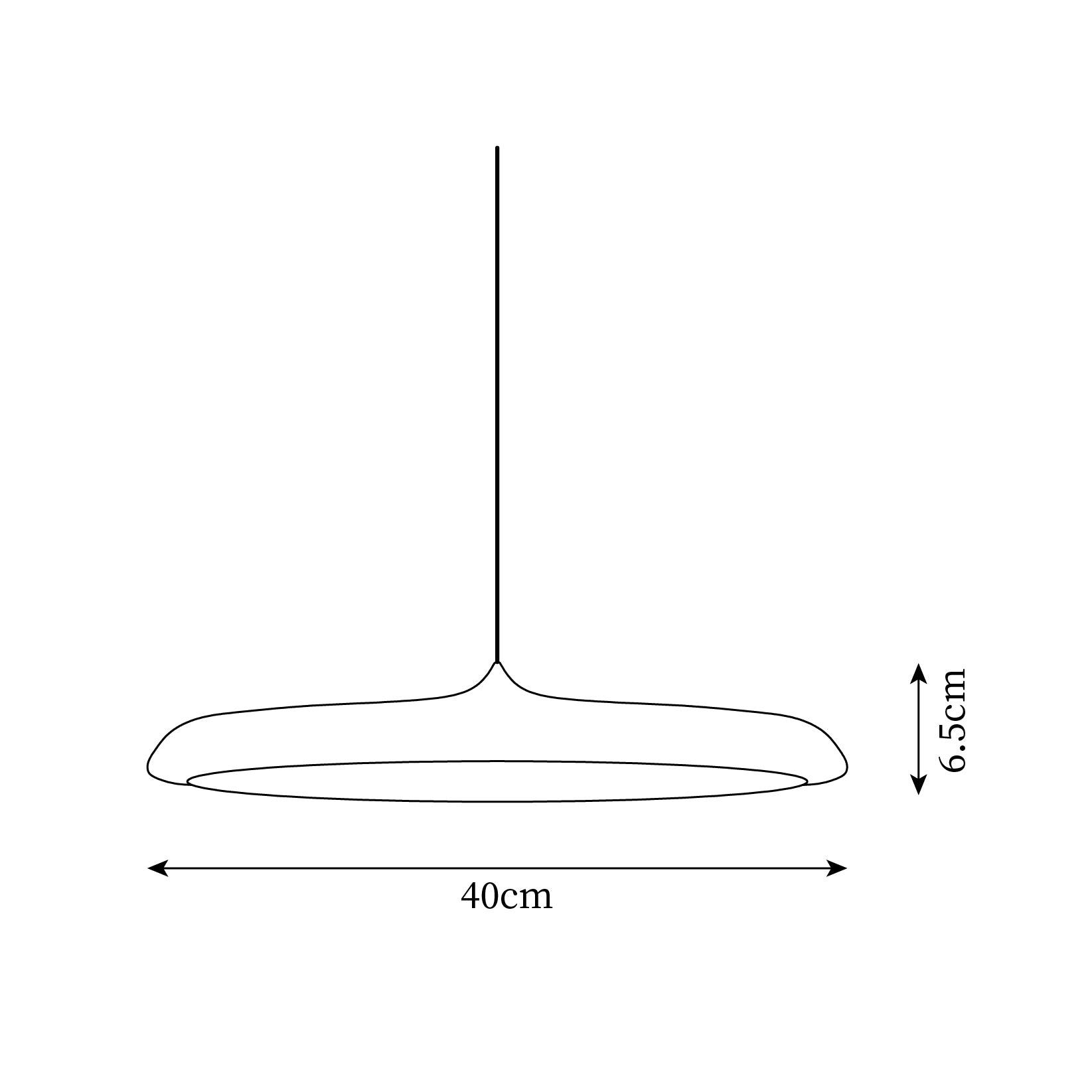 Lampa wisząca okrągła Avekek