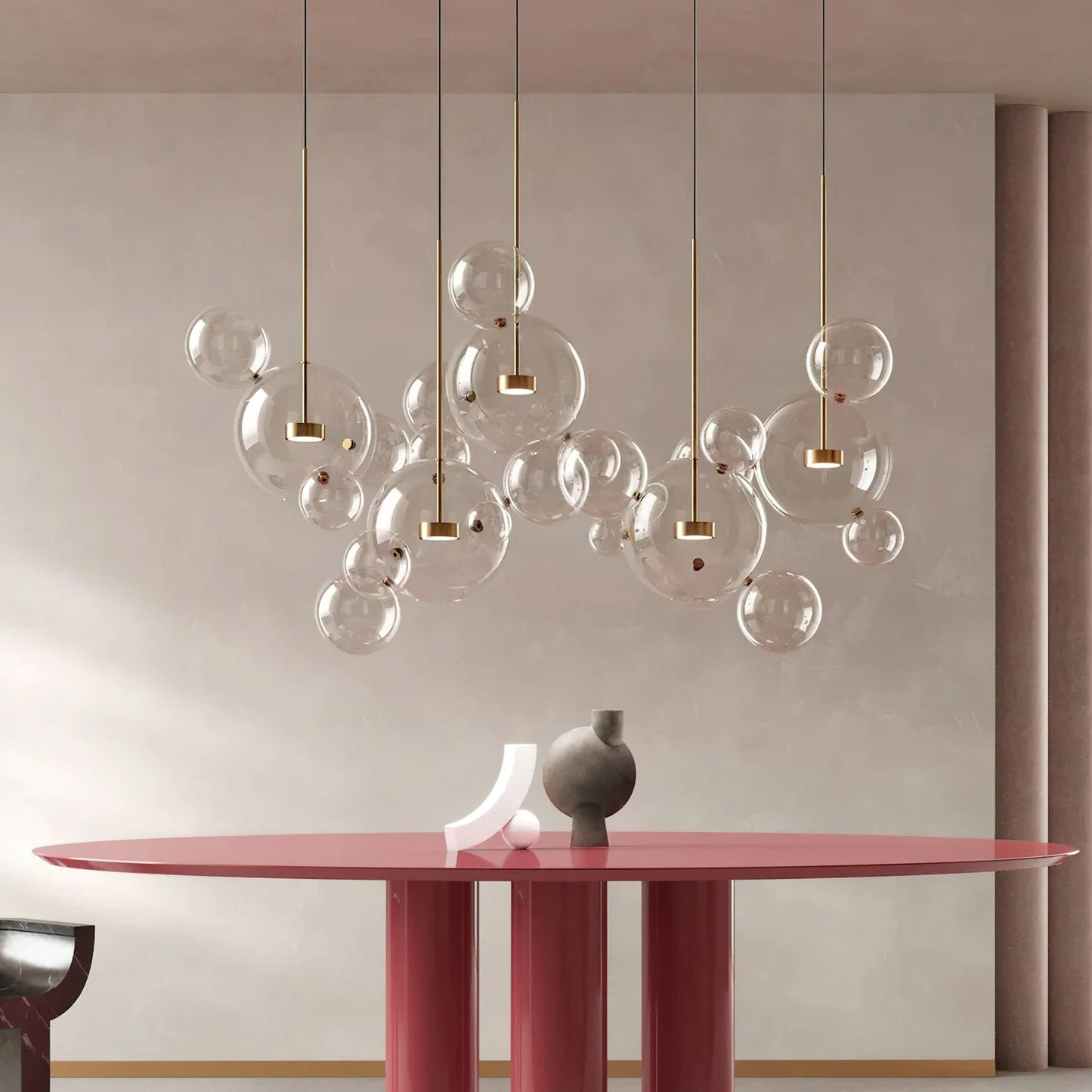Lampa wisząca kulista Zanri