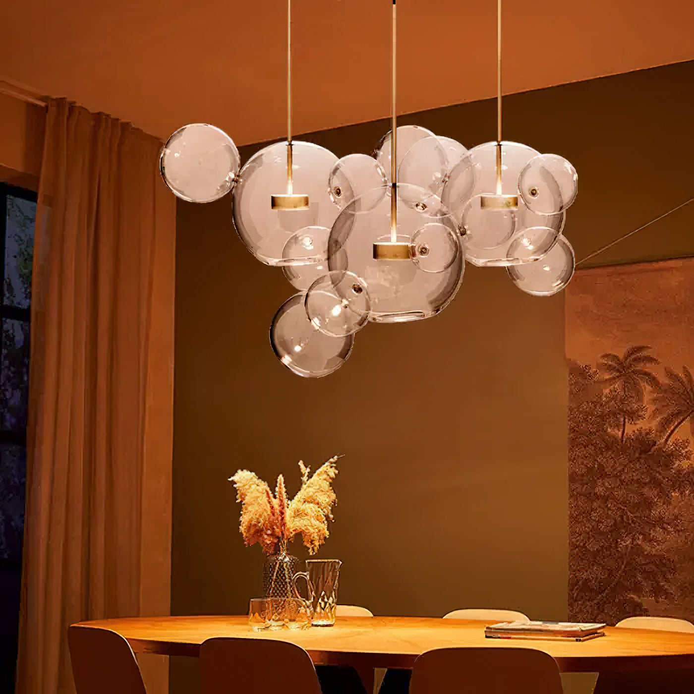 Lampa wisząca kulista Zanri