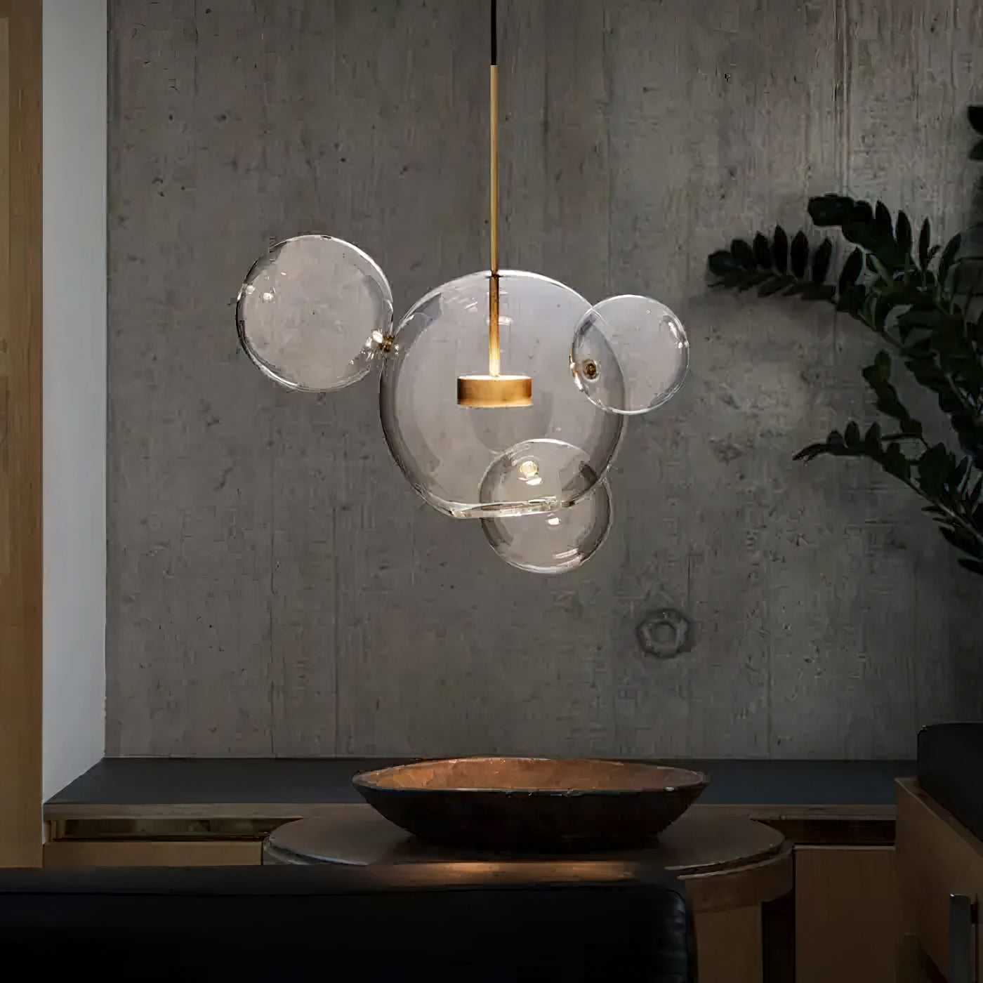 Lampa wisząca kulista Zanri