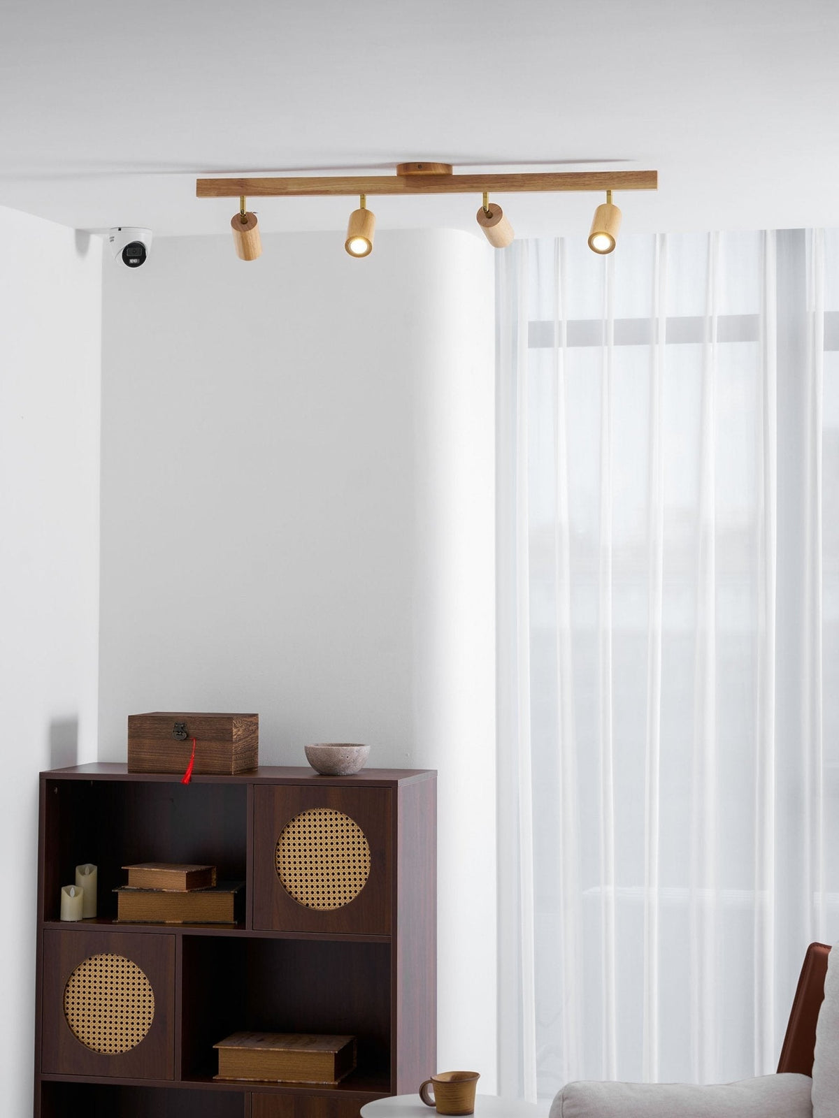 Natural Wood Beam Spotlight Light - Vakkerlight