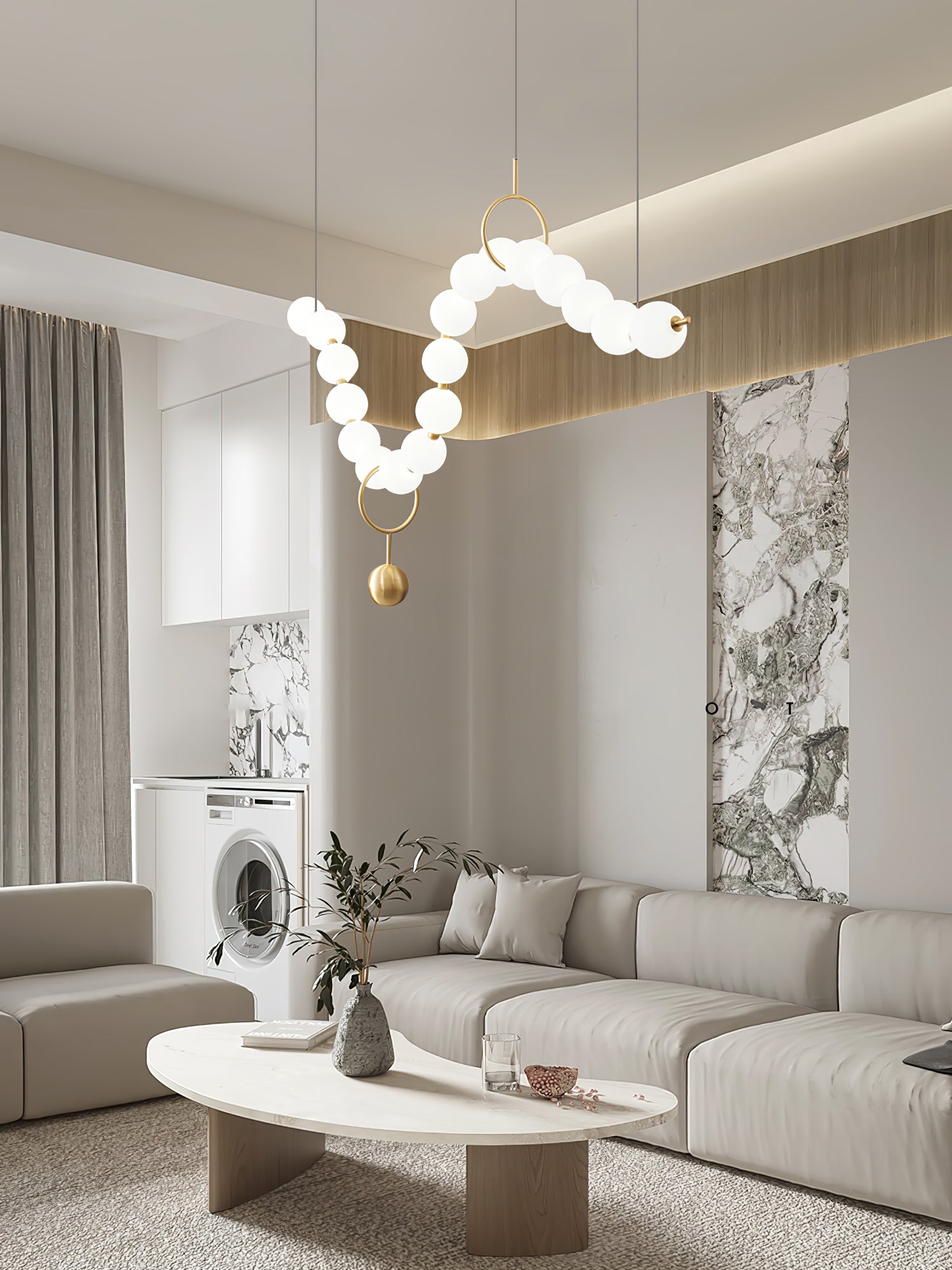 Lampa wisząca kulista Stanaldan