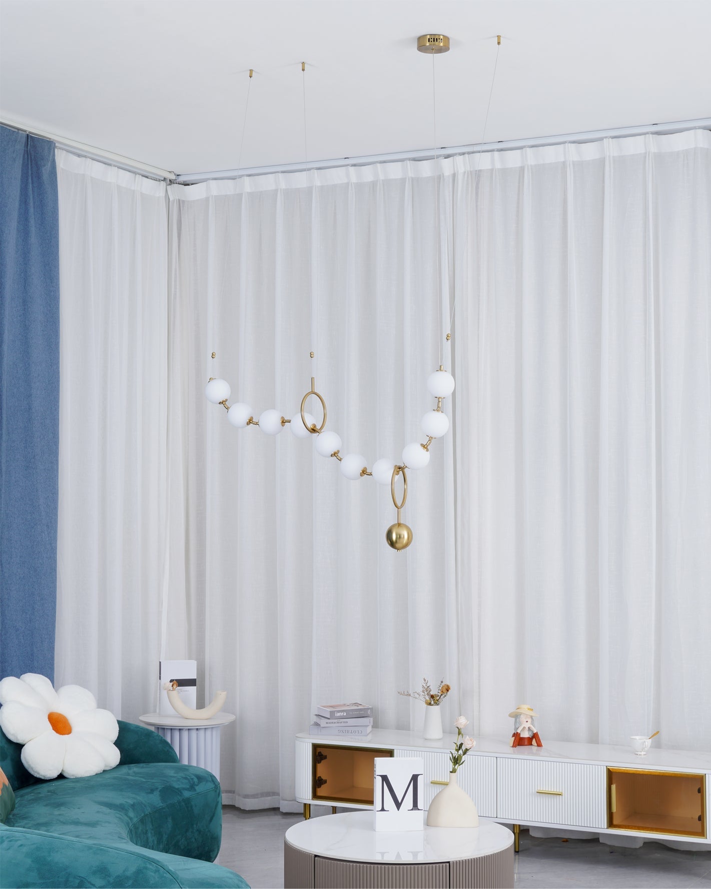 Lampa wisząca kulista Stanaldan