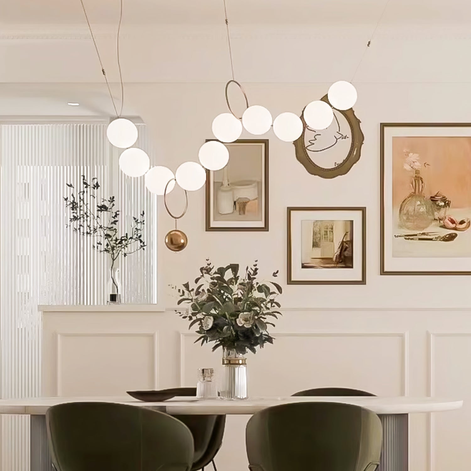Lampa wisząca kulista Stanaldan