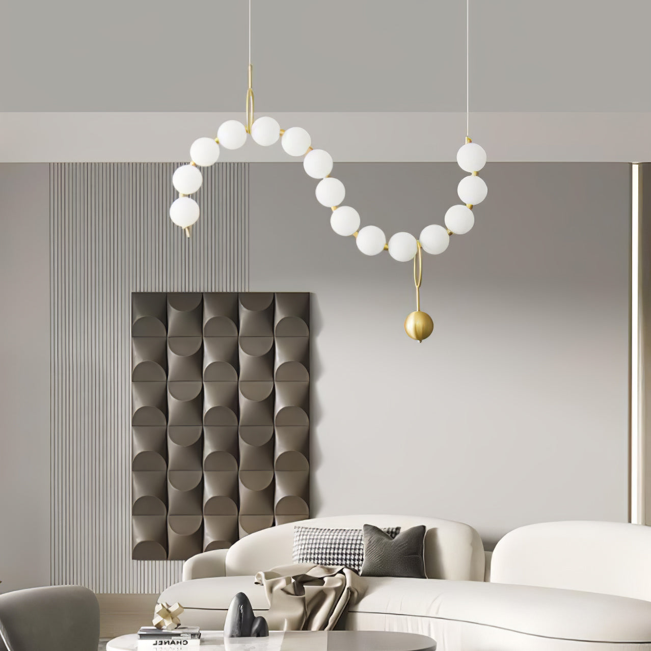 Lampa wisząca kulista Stanaldan
