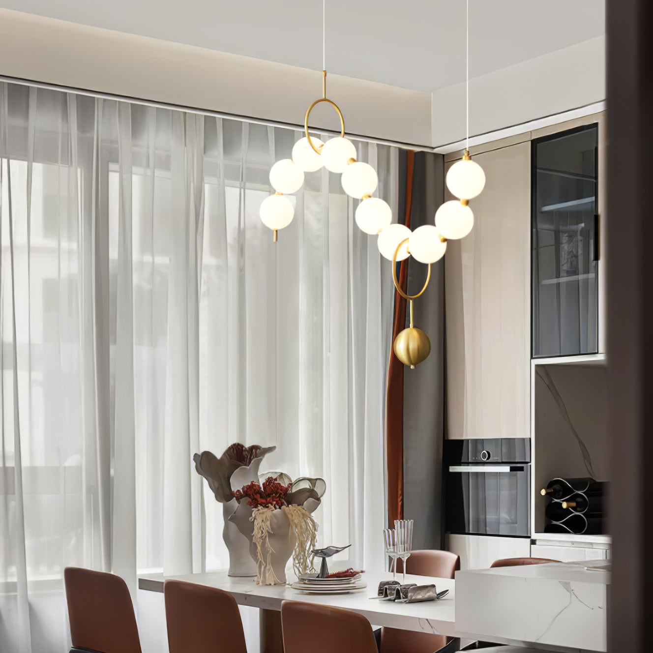 Lampa wisząca kulista Stanaldan