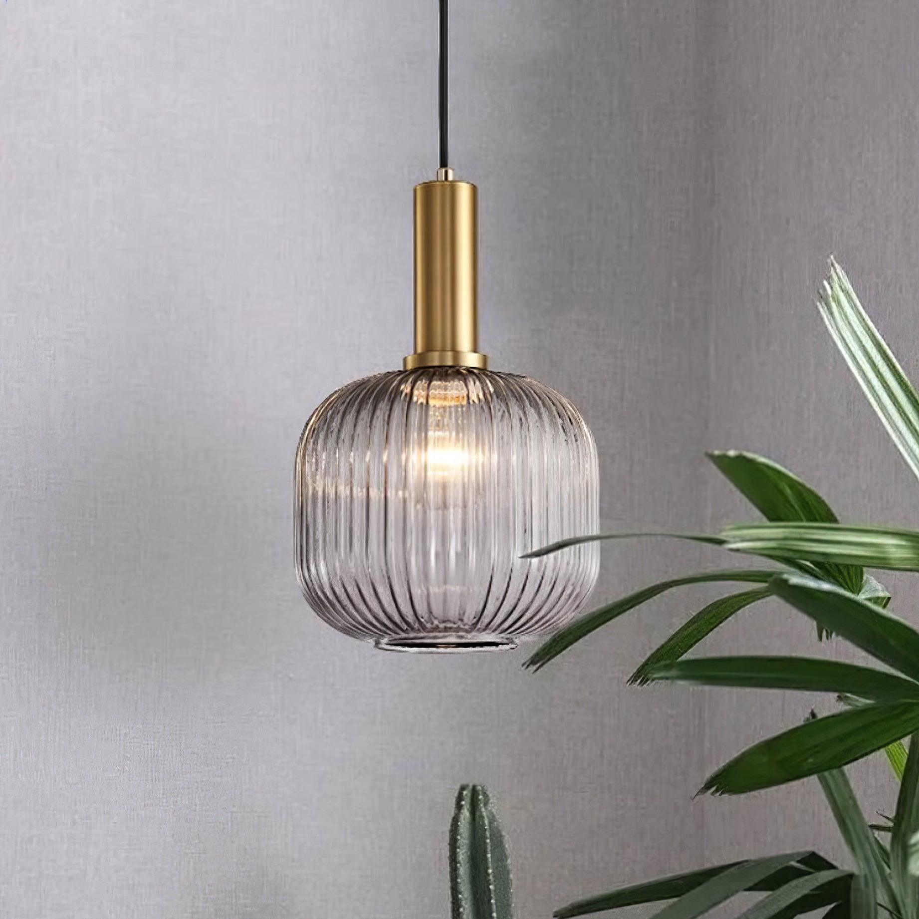 Lampa wisząca ryflowana Elma