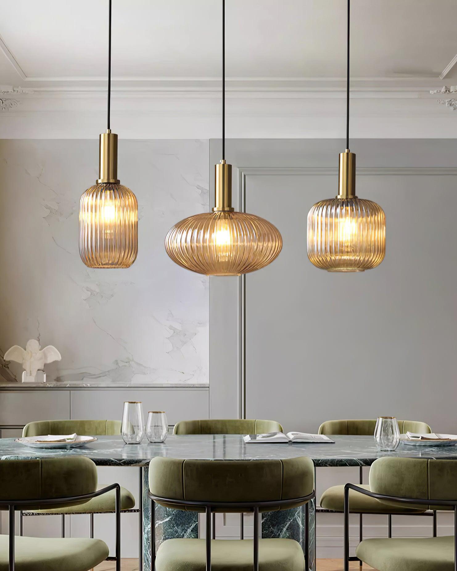 Lampa wisząca ryflowana Elma