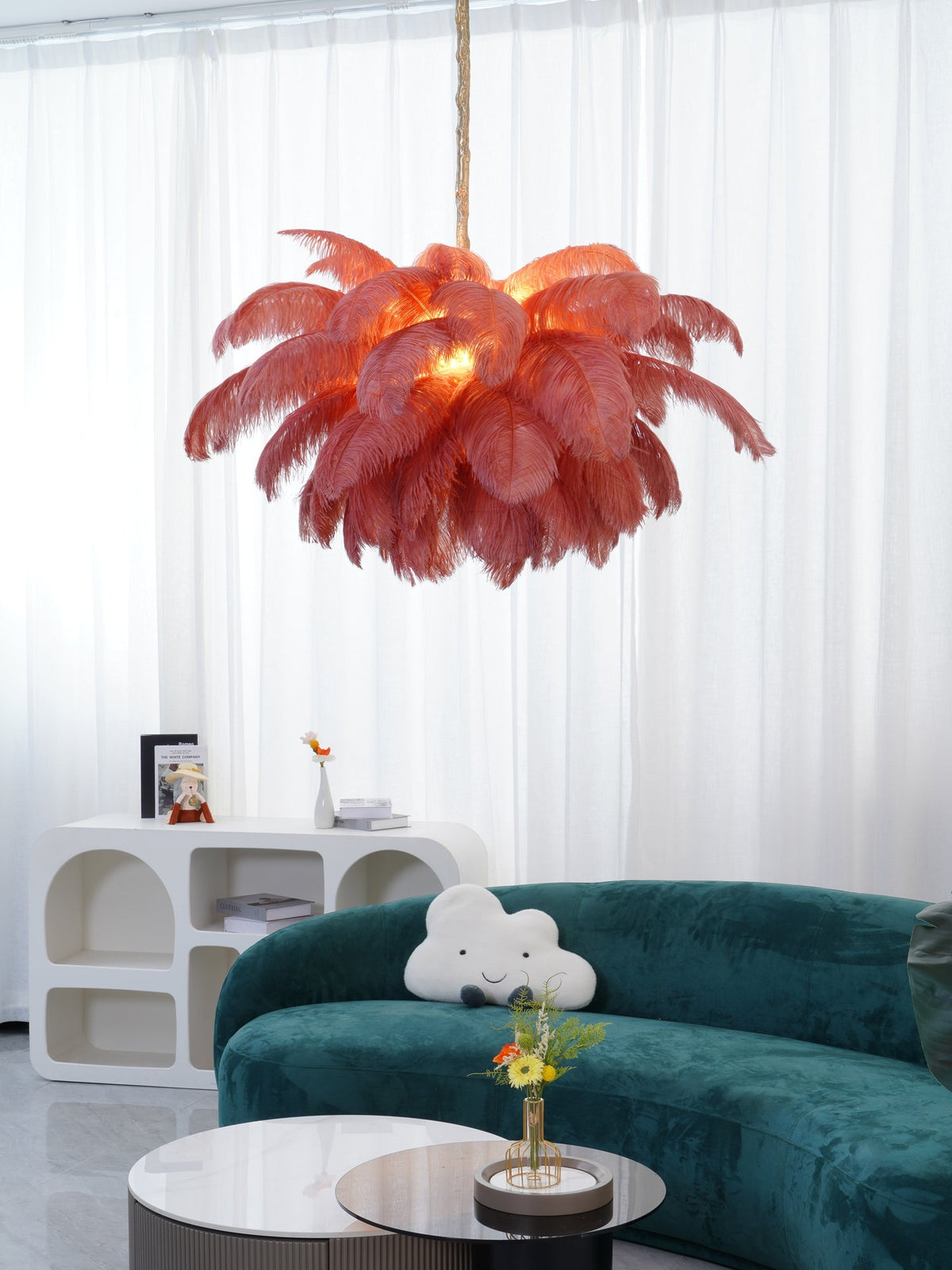Ostrich Feather Chandeliers – detail 27