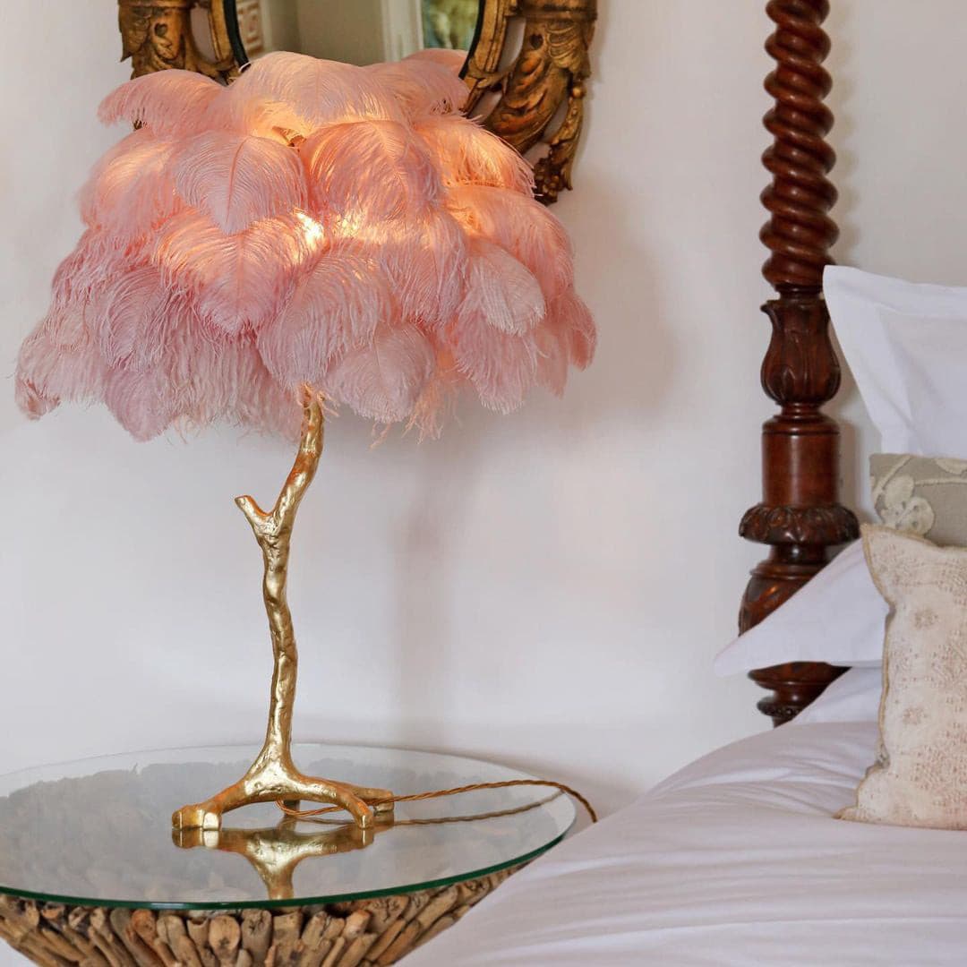 Dekorfine Ostrich Feather Table Lamp — Detail View 41