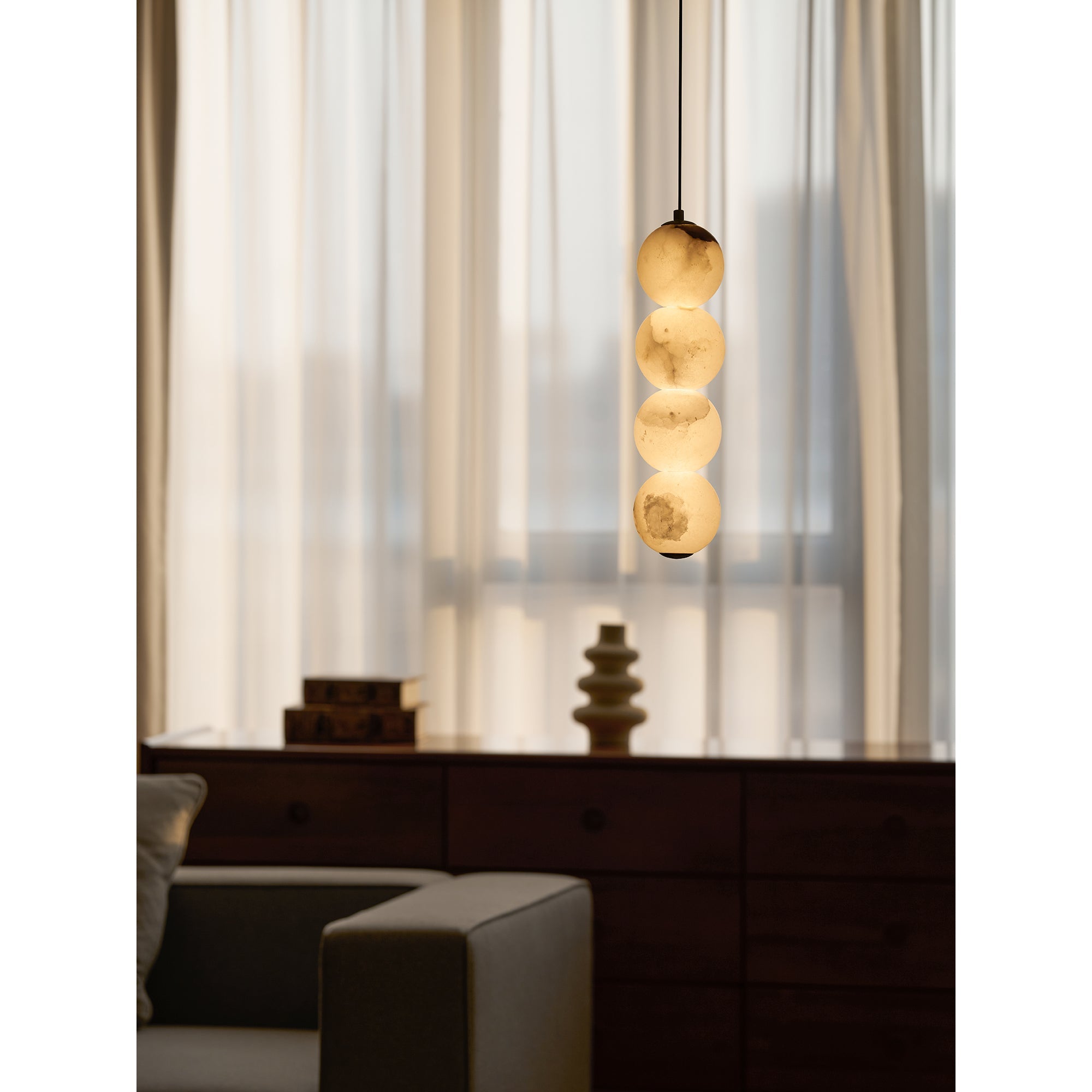 Lampa wisząca kulista Rotorski
