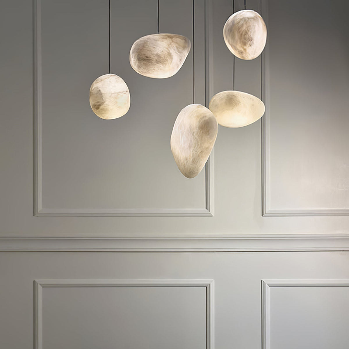 Pebbles Alabaster Pendant Lamp – detail 21