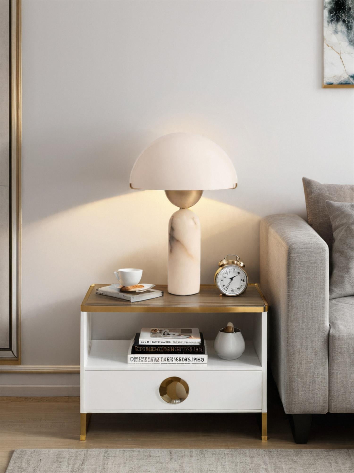 Lampa stołowa kulista Wenev