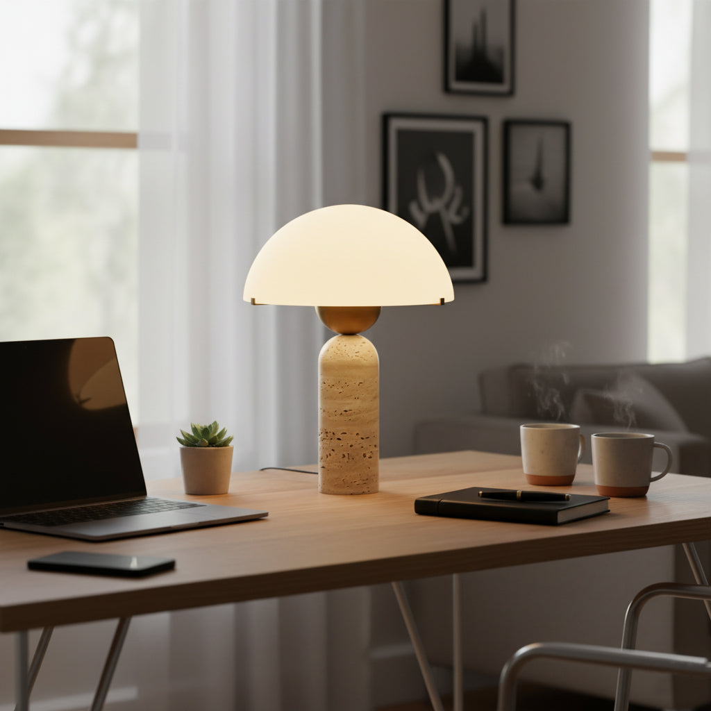 Lampa stołowa kulista Wenev