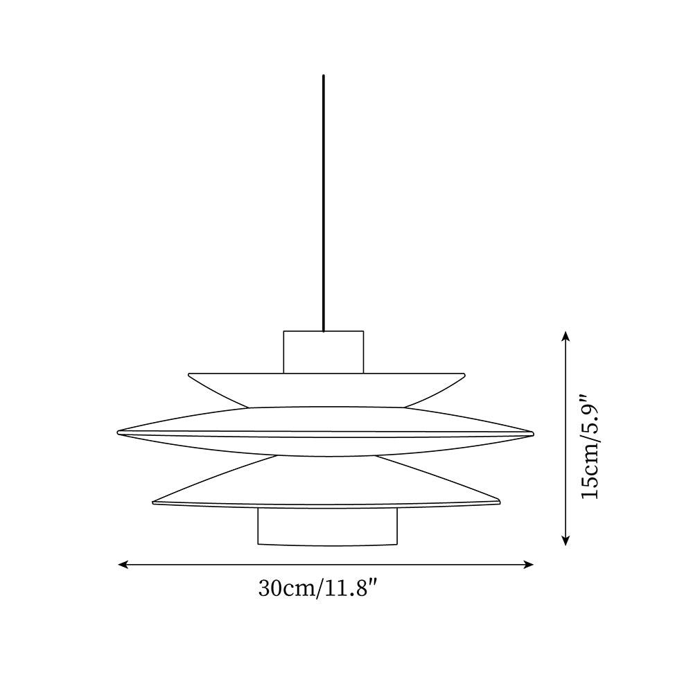 Lampa wisząca geometryczna Rokme