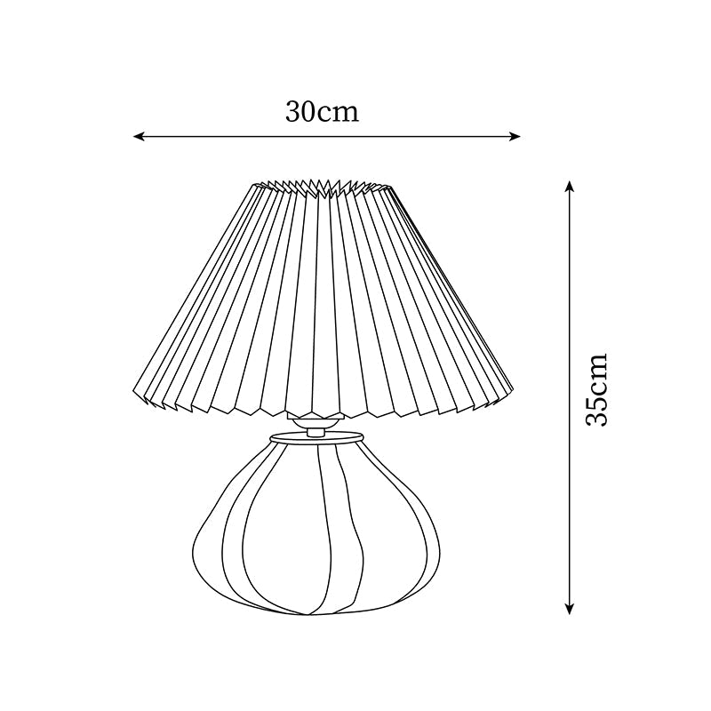 Lampa stołowa plisowana Corelev